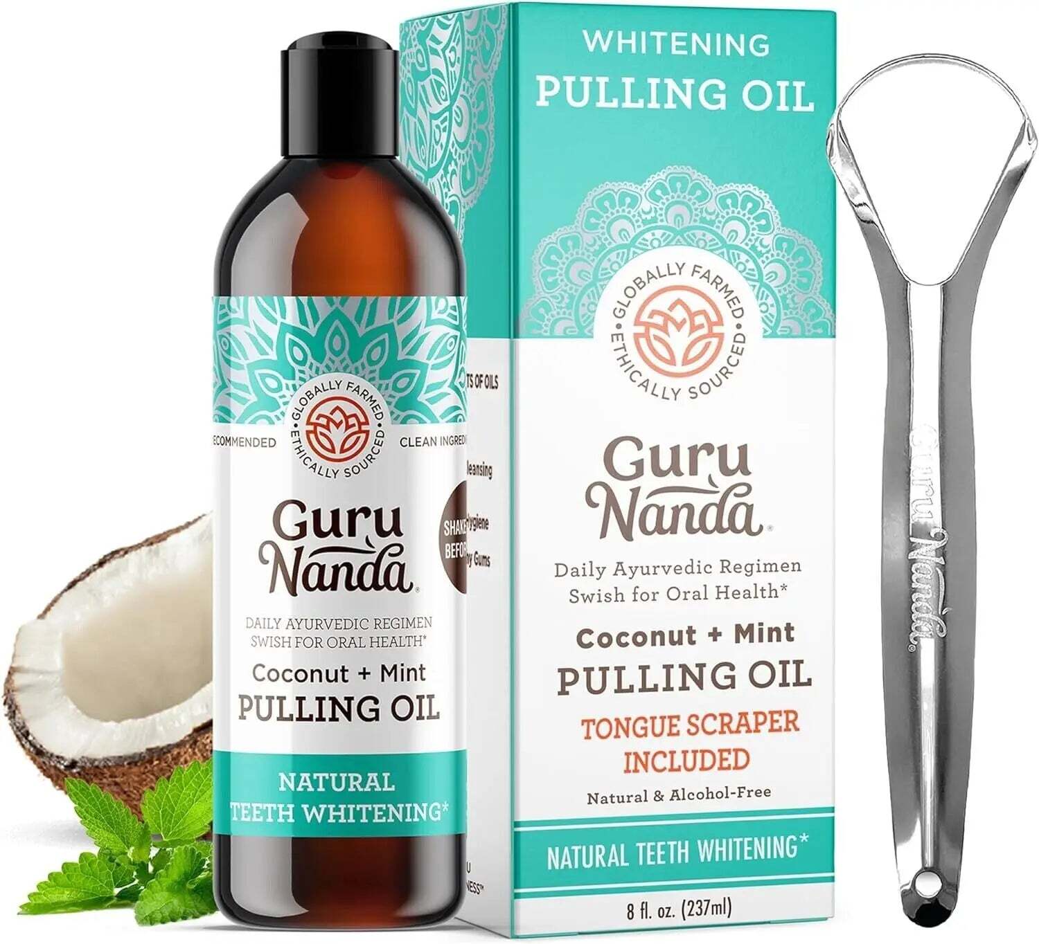 Guru Nanda Coconut Oil Pulling w/ Essential Oils